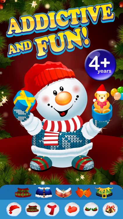 Design and Build My Frozen Snowman Christmas Creation Game - Free App