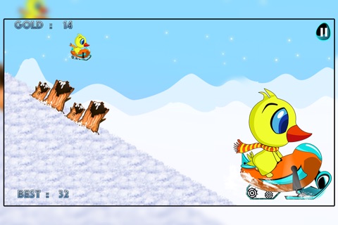 Chick Skidoo Fun Winter : The Brave Icy Frost Race - Premium screenshot 2