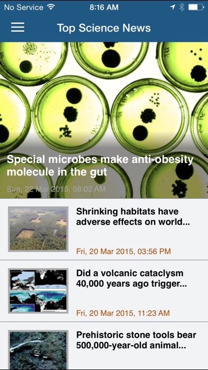 ScienceDaily for iPhone and iPad