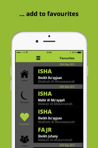 iHaramain - Prayer Recordings from Makkah and Madinah screenshot 3