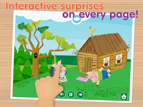 The Three Little Pigs - Interactive bedtime story book для iPad