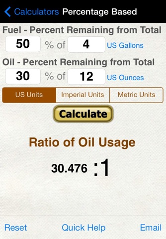 Gas Oil Mixture Ratio screenshot 3