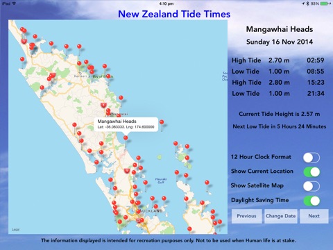 NZ Tides Pro screenshot 2