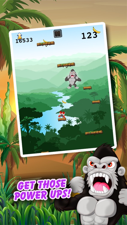 Climbing Ape - Angry Gorilla Jumping Rush FREE