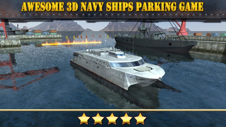 Navy Boat Parking Simulator Game - Real Army Sailing Driving Test Run Park Sim Games