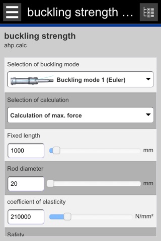 Hydraulics calculator screenshot 2