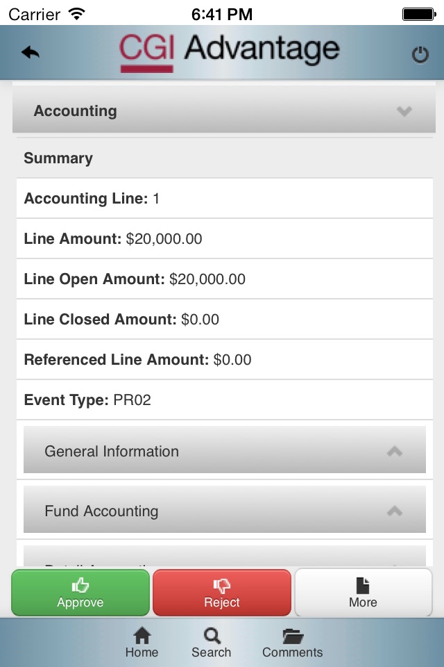 CGI Advantage Worklist Approvals screenshot 4