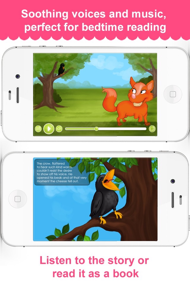 The Fox and the Crow - Narrated classic fairy tales and stories for children screenshot 2