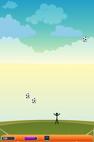 A Stickman Run - Escape the Falling Soccer Balls screenshot 3