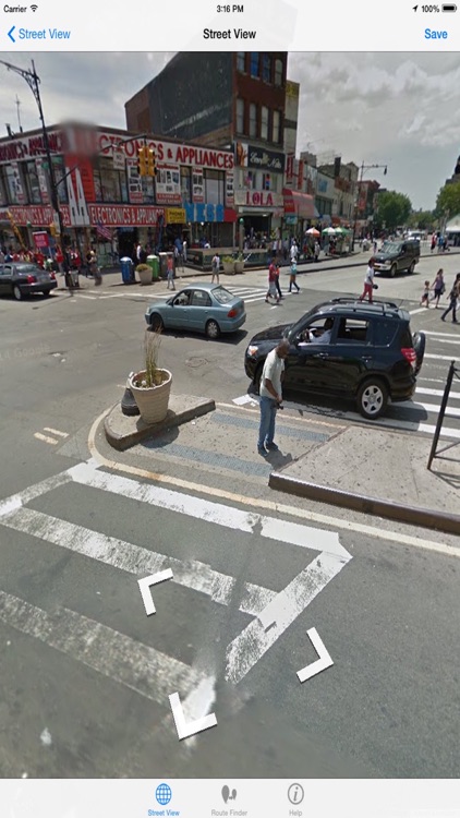 Streets all over the surrounding places