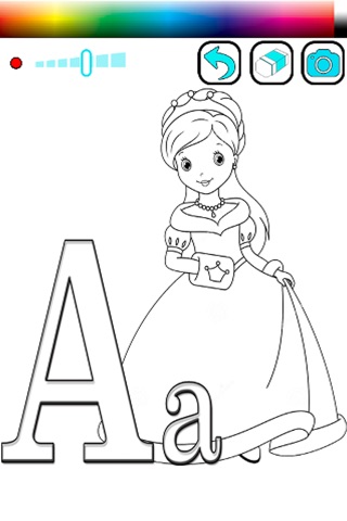 Coloring Book ABCs For Collection Of Princess Edition screenshot 2
