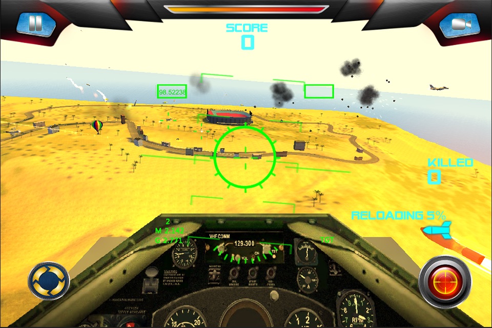 Air Strike Beach War Zone Flight Unlimited screenshot 2