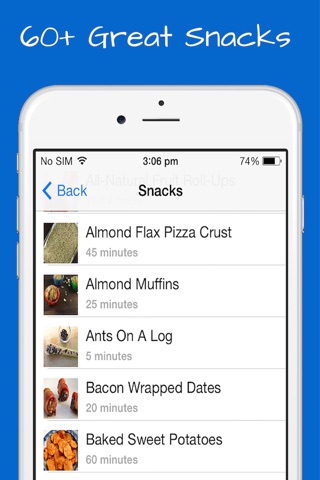 Paleo Snacks Recipes - Breakfast, Lunch and Appetizers with quick, easy and simple meals. screenshot 4