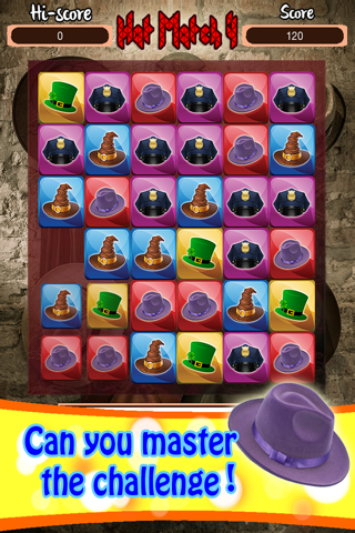 A Hat Match 4 Game - Addictive Connect Puzzle Blast FREE screenshot 3