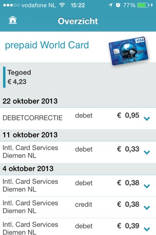 ICS prepaid Card App screenshot 3