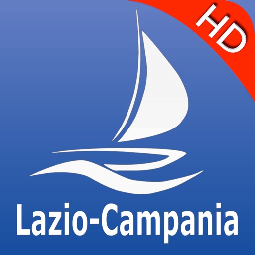 Lazio to Campania GPS Nautical charts pro