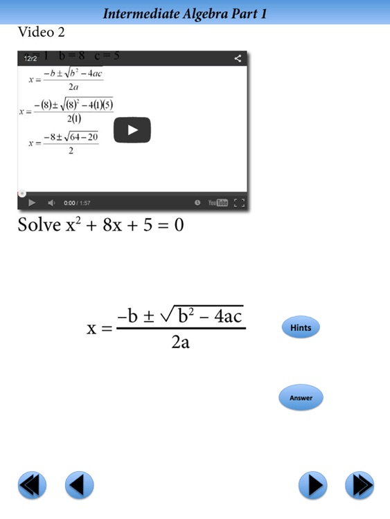 Intermediate Algebra Final Exam Review Part 1 screenshot-3