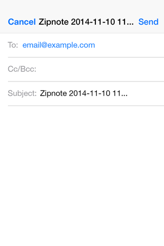 Zipnote - The Fastest Way To Email Yourself screenshot 2