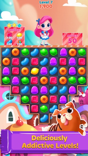 Candy Heroes Splash - match 3 crush charm game(圖2)-速報App