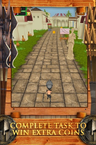 3D Roman Gladiator Run Impossible Infinite Runner Adventure Game FREE screenshot 3