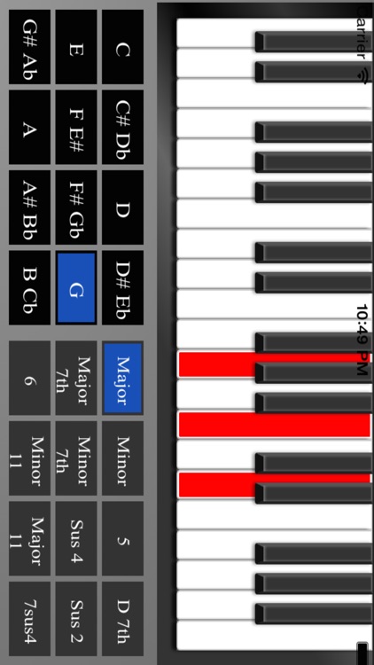 piano chord chart