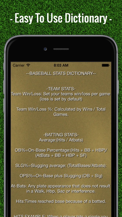Baseball Stats Tracker Touch screenshot-4