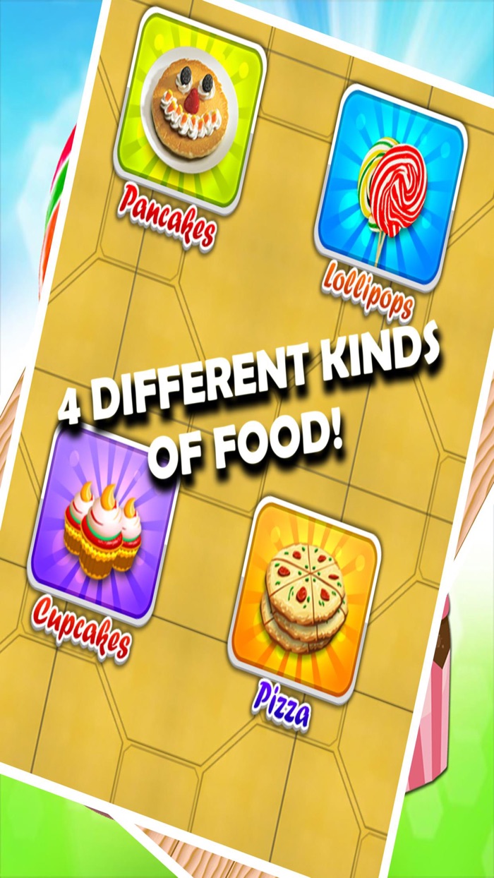 Bakery Food Diner - Bake  Make Cakes Pizza Pancakes  Lollipops - Free Cooking Games For Kids