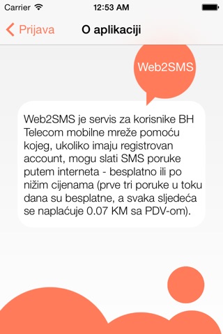Web2SMS BiH screenshot 4