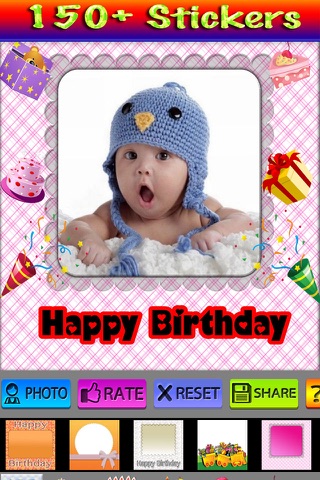 Birthday Frames and Stickers screenshot 3