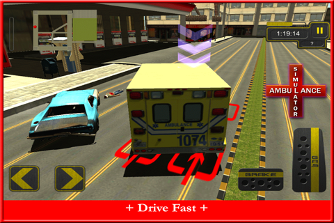 Ambulance Simulator 3D : City Emergency Rescue Driving screenshot 2