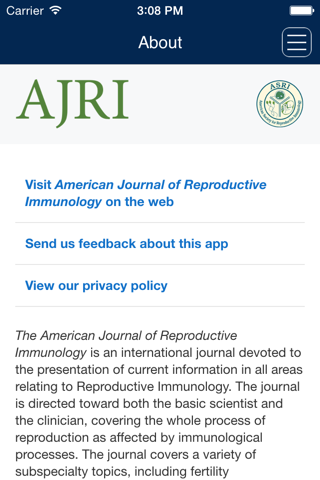 American Journal of Reproductive Immunology screenshot 2