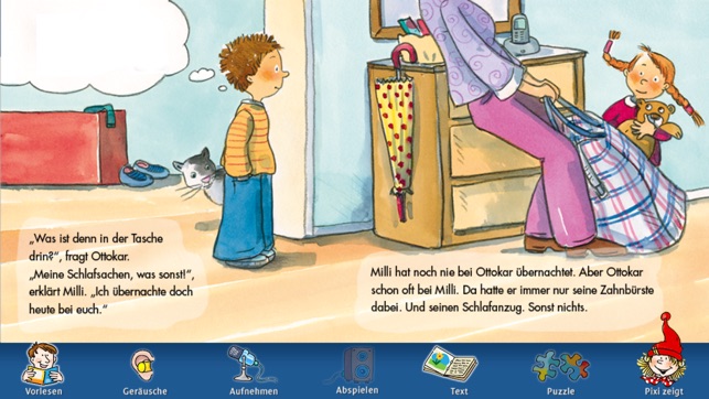 Pixi Buch „Milli schläft bei Ottokar“ für iPhone(圖2)-速報App