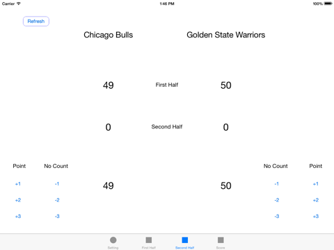 Basketball Scoreboard for iPad screenshot 3