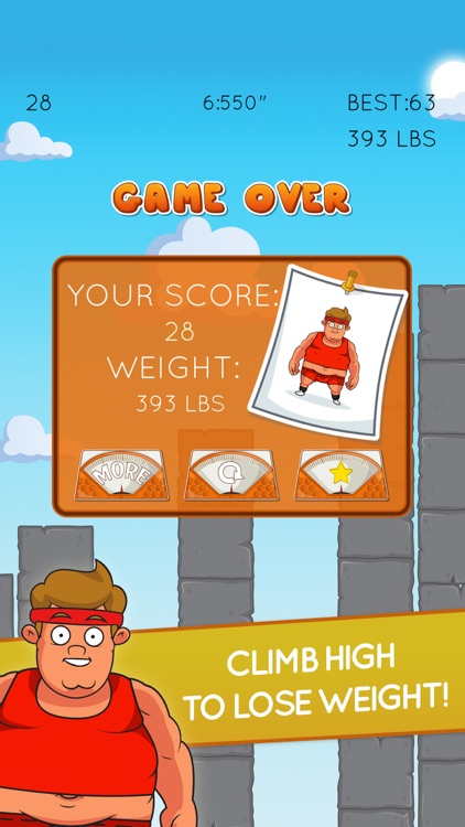 Fat Guy Fit Climb: Flabby Fitness Dash! screenshot-3