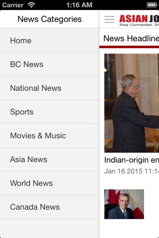 Asian Journal Canada screenshot 2