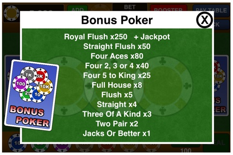 Bonus Poker screenshot 4