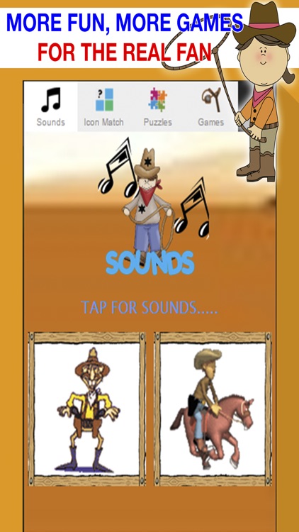 Wicked Cowboy Games for Toddlers : Sounds and Jigsaw Puzles screenshot-4