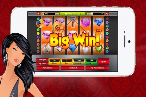 A Blue Diamond Slot-Machine - Casino Las Vegas Slots screenshot 2