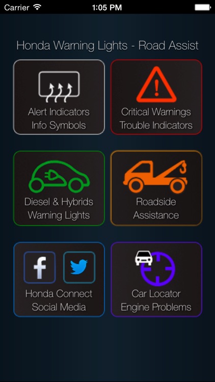 App for Honda Cars - Honda Warning Lights & Road Assistance - Car Locator
