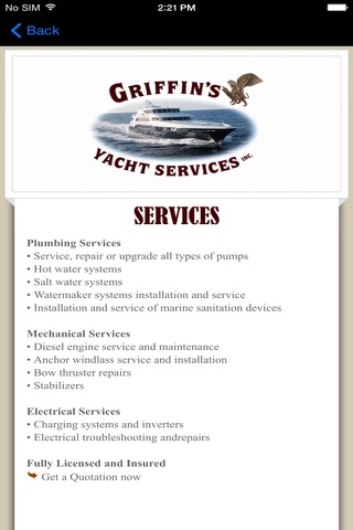 Griffin's Yacht Services screenshot 3