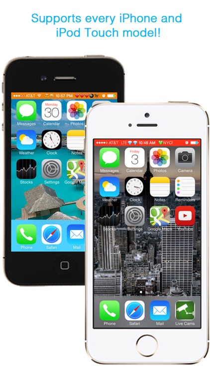 ChroMagic™ Home and Lock Screen Wallpapers with Emoticons and Colorful Top Bars for iPhone and iPad screenshot-3