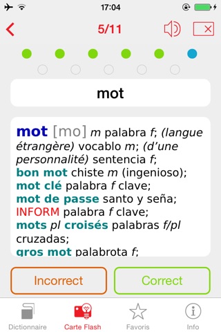 Spanish <-> French Berlitz Mini Talking Dictionary screenshot 4