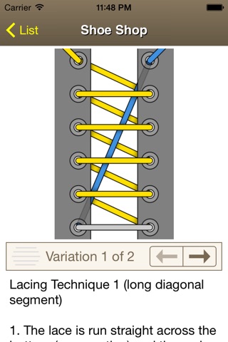 Ian's Laces - How to tie and lace shoes (Lite) screenshot 4