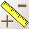 A calculator and conversion tool for inches, feet, meters and centimeters