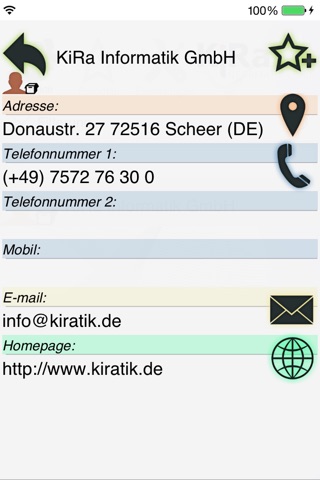 KiRa Mobile Contact screenshot 2