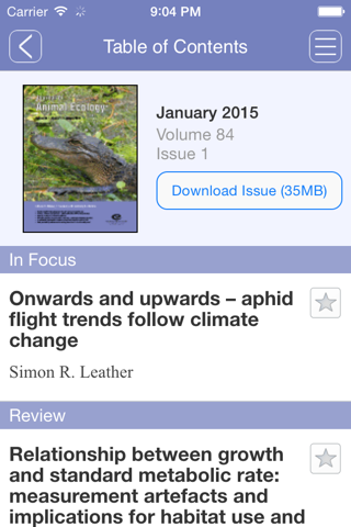 Journal of Animal Ecology screenshot 3