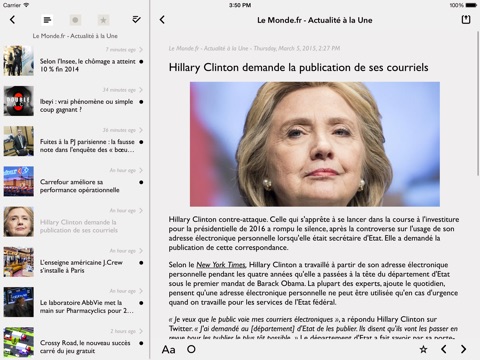 lire for iPad (Full-text RSS) screenshot 2