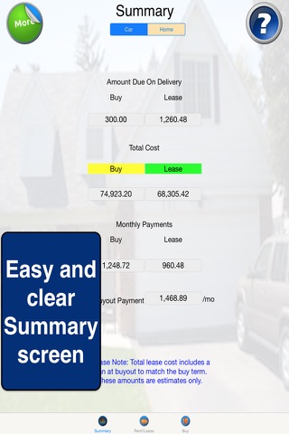 GoldMine Lease or Buy Analyzer screenshot 2