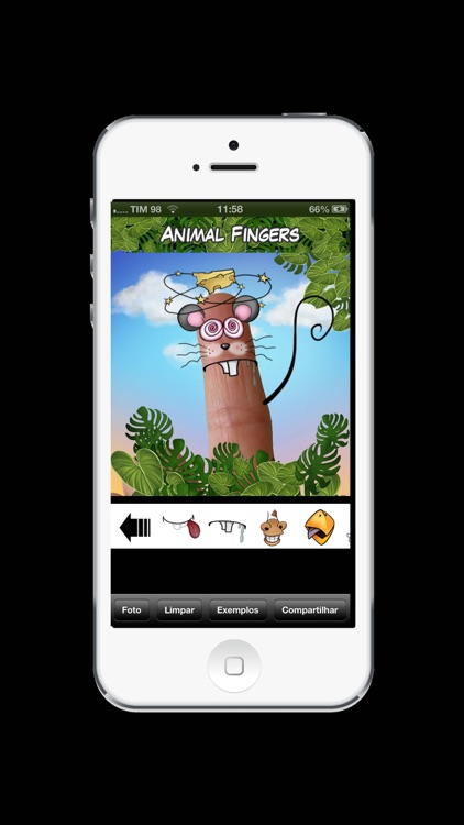 Animal Fingers - Create funny Animal faces over your fingers!