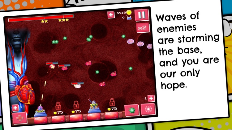 Virus Attack Fighter - FREE - Protect The Body From Disease Defense Tower Strategy Game